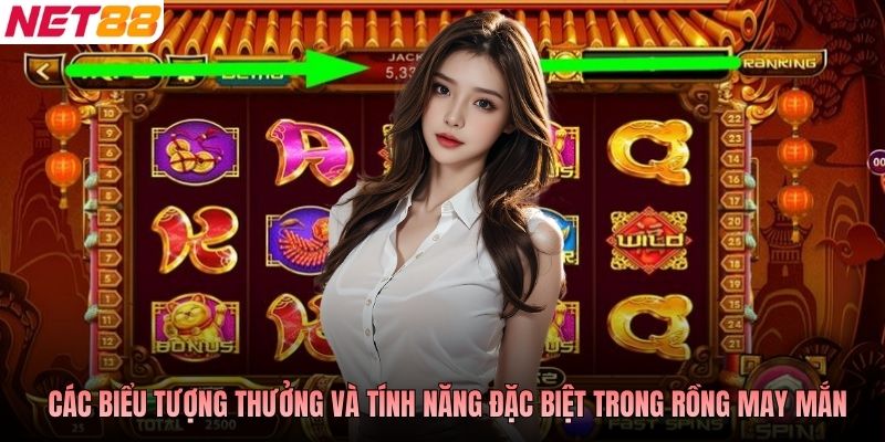 Các biểu tượng thưởng và tính năng đặc biệt trong Rồng May Mắn